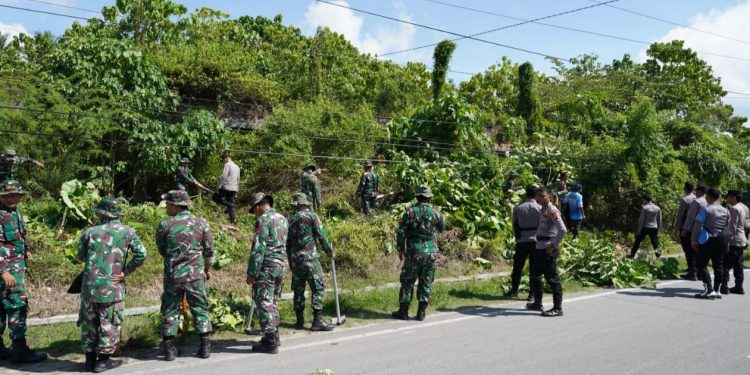 PGP dan Kodim  1313 Kolaborasi Dalam Rangka Karya Bakti TNI AD