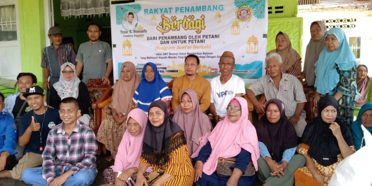 Program Sosial Penambang Rakyat Pohuwato: Bantu Petani dan Kaum Duafa