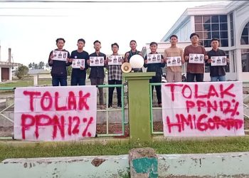 Respon Instruksi Badko, HMI Pohuwato Gelar Aksi Simbolik di Pelataran UNIPO