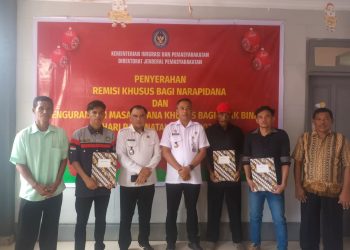 Perayaan Natal 2024, Tiga Warga Binaan Lapas Pohuwato Terima Remisi