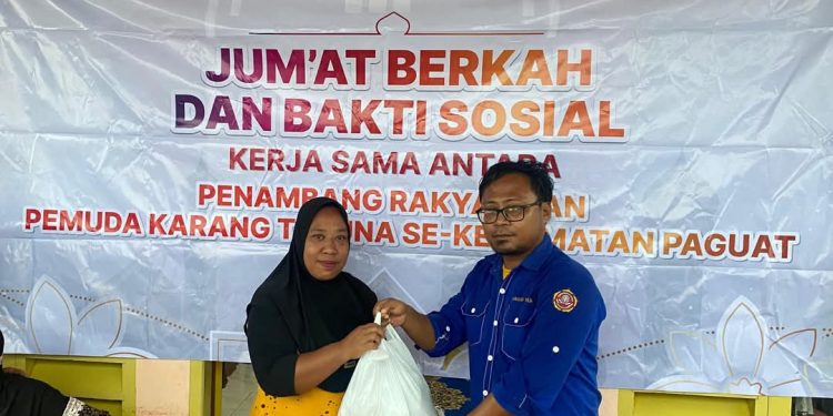 Tradisi Jumat Berkah: Penambang Pohuwato Salurkan 90 Paket Bantuan di Paguat