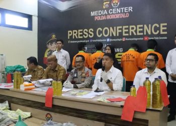 Polda Gorontalo Ungkap Ribuan Liter Minyak Goreng Oplosan