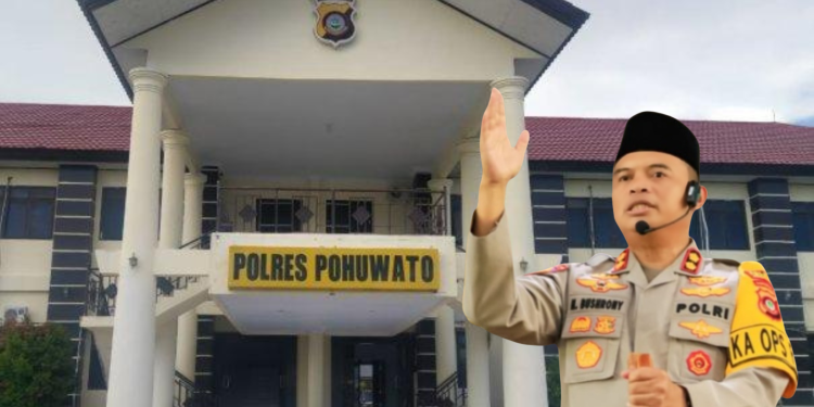 Hari Kedua Krisis Air Bersih, Polres Pohuwato Turun Tangan Distribusikan Bantuan