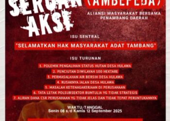 AMBEPEDA Bakal Aksi di Desa Hulawa, ini Alasannya!