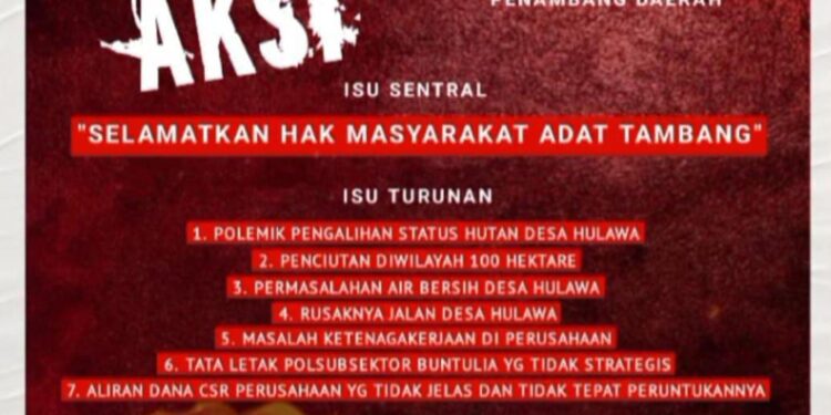 AMBEPEDA Bakal Aksi di Desa Hulawa, ini Alasannya!